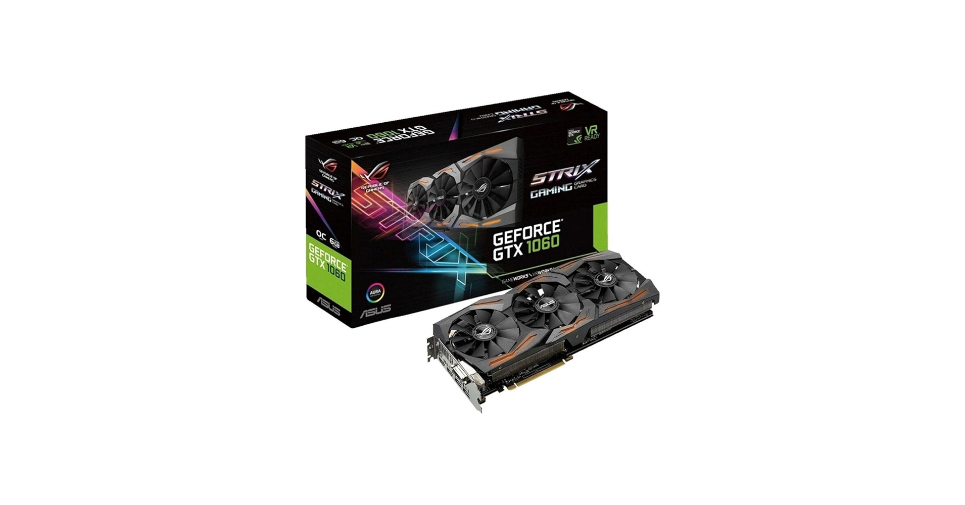 Amazon.com: ASUS GeForce GTX 1060 6GB ROG Strix OC Edition VR