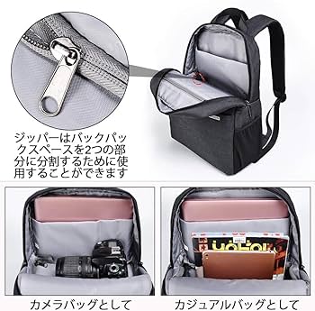 Amazon.co.jp: CADeN 防水 カメラバッグ リュック サイドアクセス 大