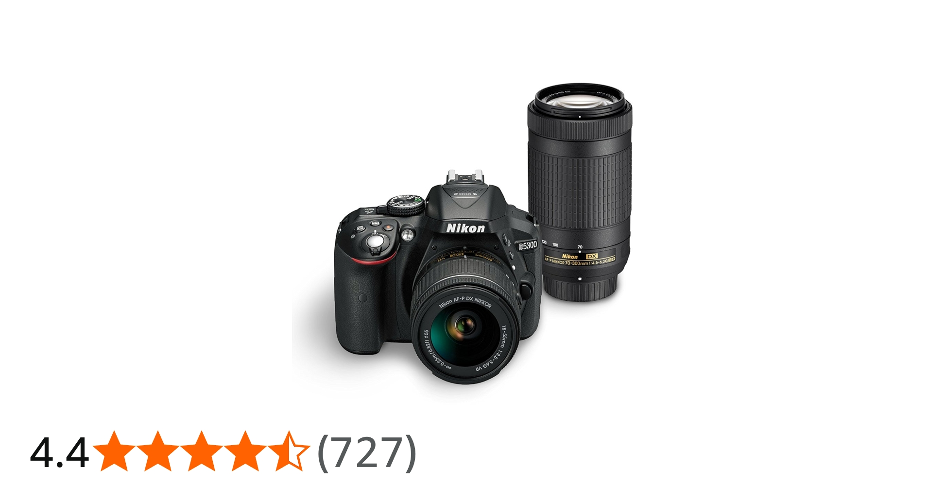 Buy Nikon Digital Camera D5300 BK IN AF-P 18-55 & AF-P DX NIKKOR