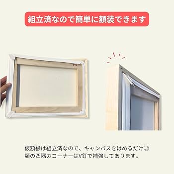 Amazon.co.jp: 油絵用 仮額縁 F4号 木地 白木材 : ホーム＆キッチン