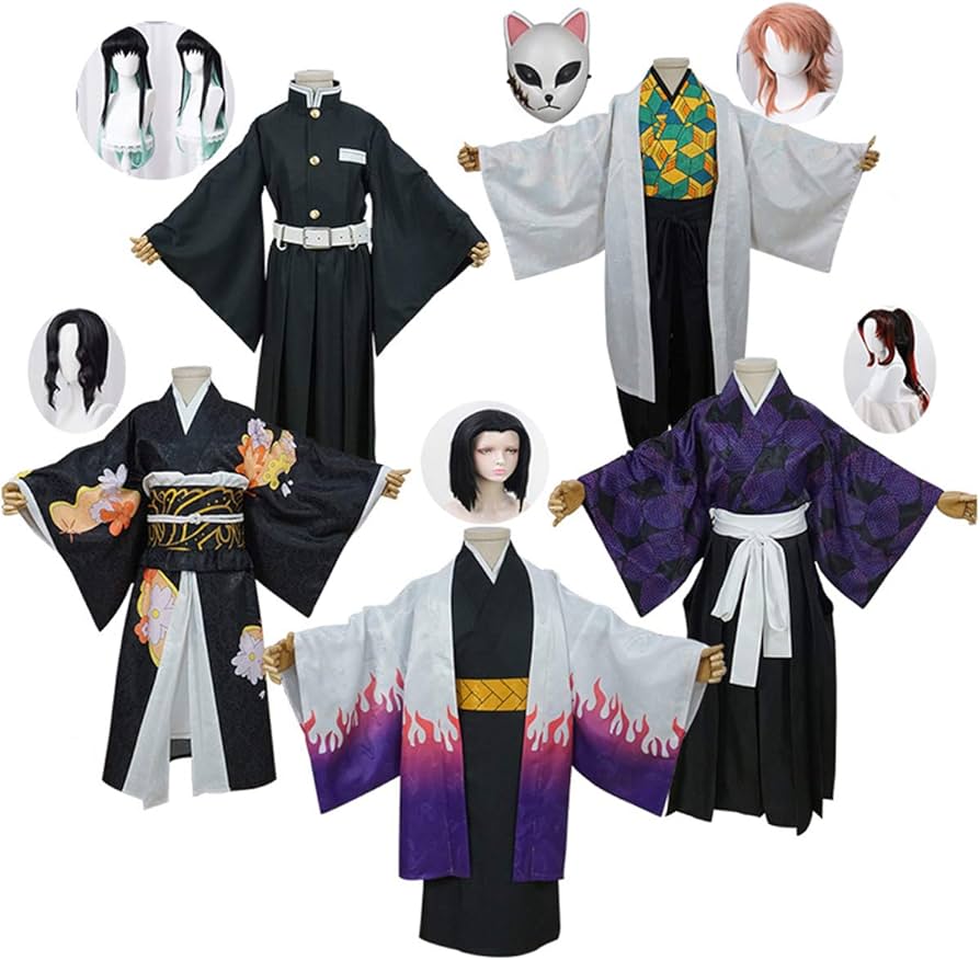 Amazon.co.jp: 黒死牟 継国縁壱 コスプレ 子供用 十二鬼月 鬼滅の刃