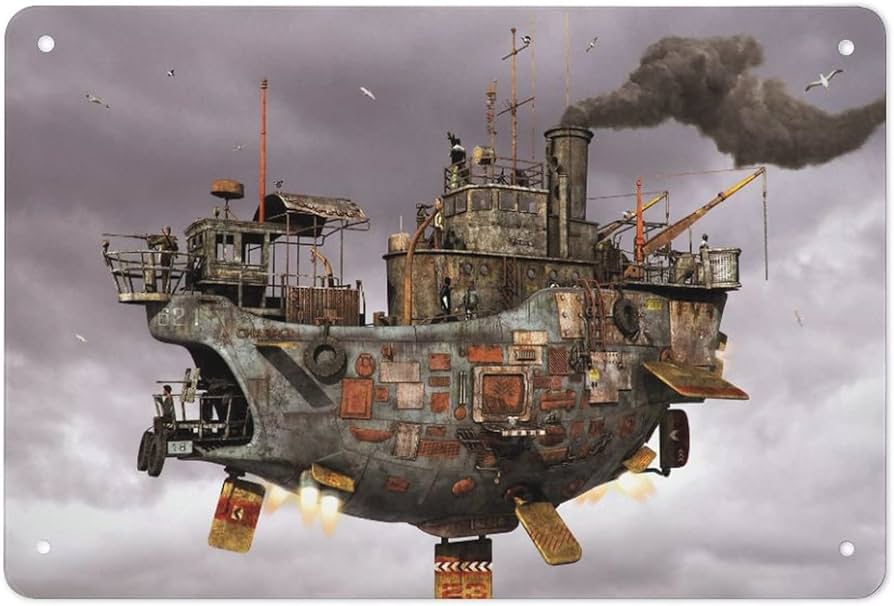 Amazon.co.jp: ブリキの絵 ブリキ看板 天空の城ラピュタ アートパ 金属