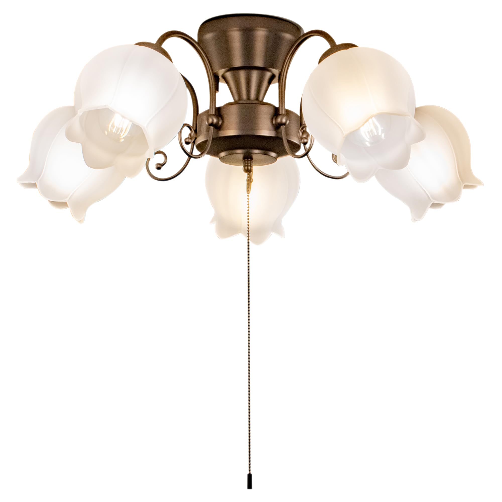 Amazon.co.jp : Amplimle シーリングライト 5灯 照明 シャンデリア E26