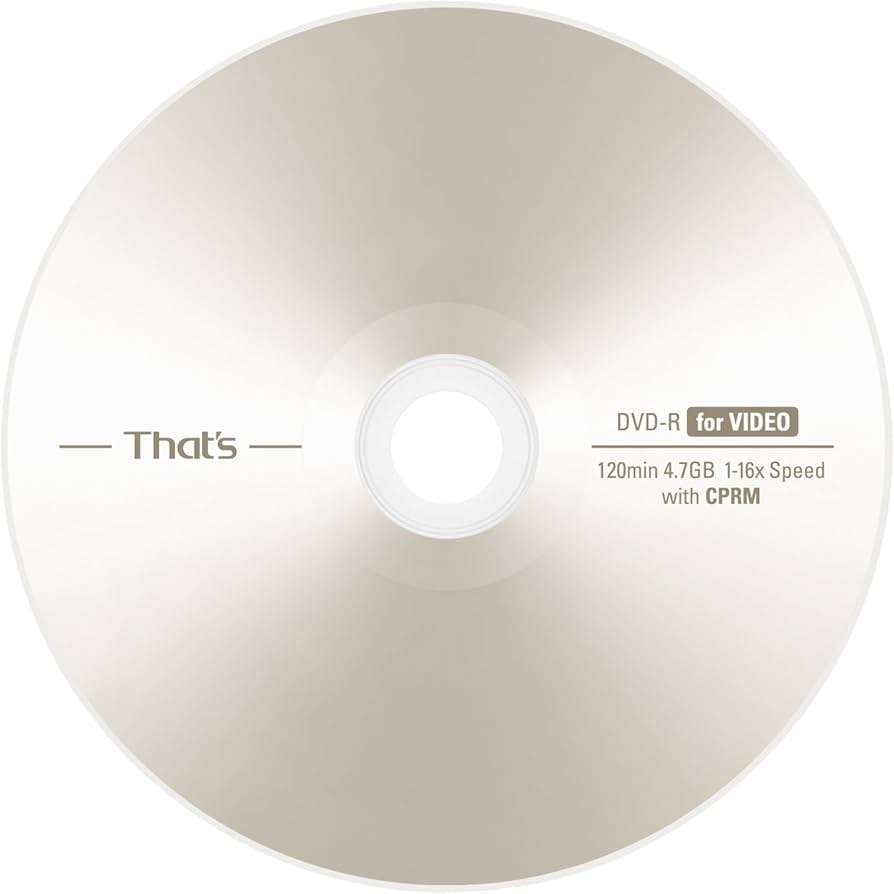 Amazon.co.jp: That's 太陽誘電 日本製 DVD-R ビデオ用 CPRM対応 4.7GB