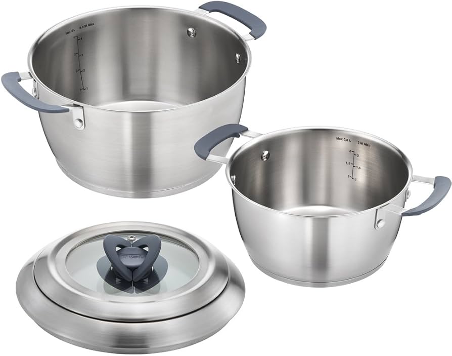 Amazon｜ティファール 深型 鍋 2点セット 20 24cm IH対応 ステンレス