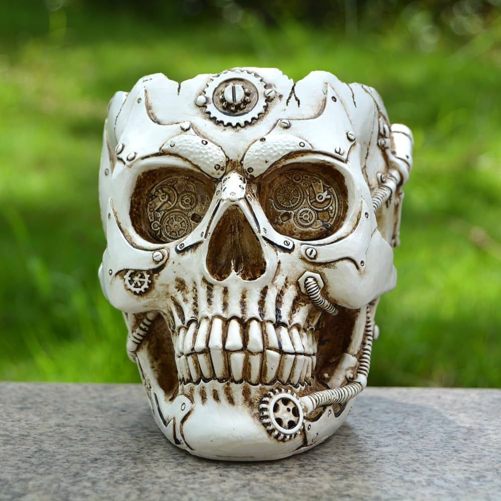 Amazon.co.jp: スカルプランター ハロウィンデコレーション 屋内植木鉢