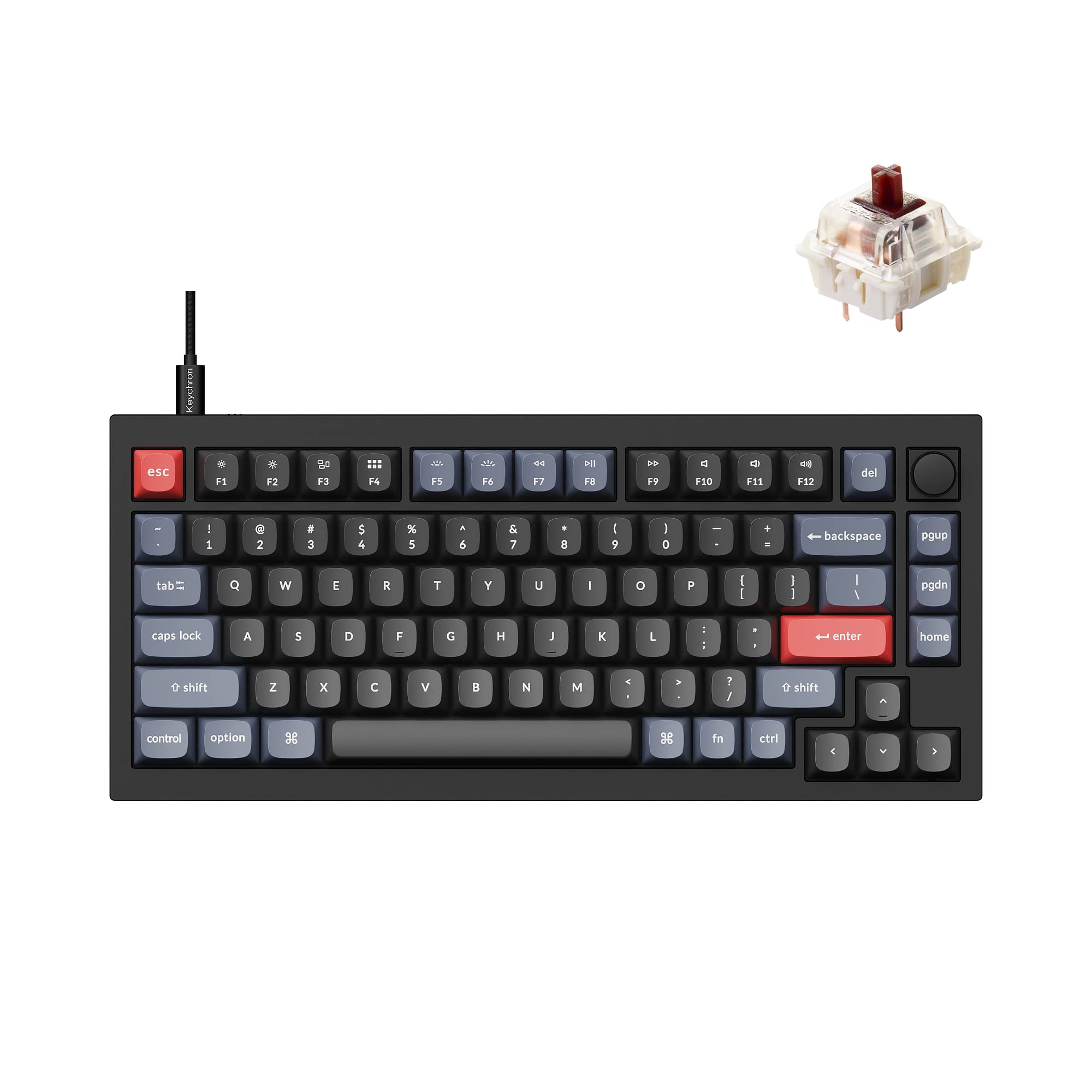 Amazon | Keychron Q1 有線 カスタム メカニカル キーボードノブ