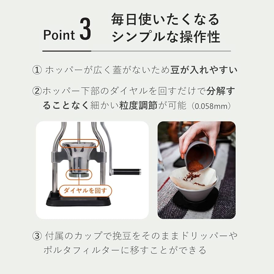 Amazon | ROK(ロック)コーヒーグラインダー GrinderGC(グラインダー