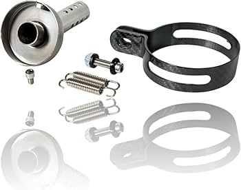 Amazon | 汎用! 60.5MM チタン カーボン TI CARBON サイレンサー