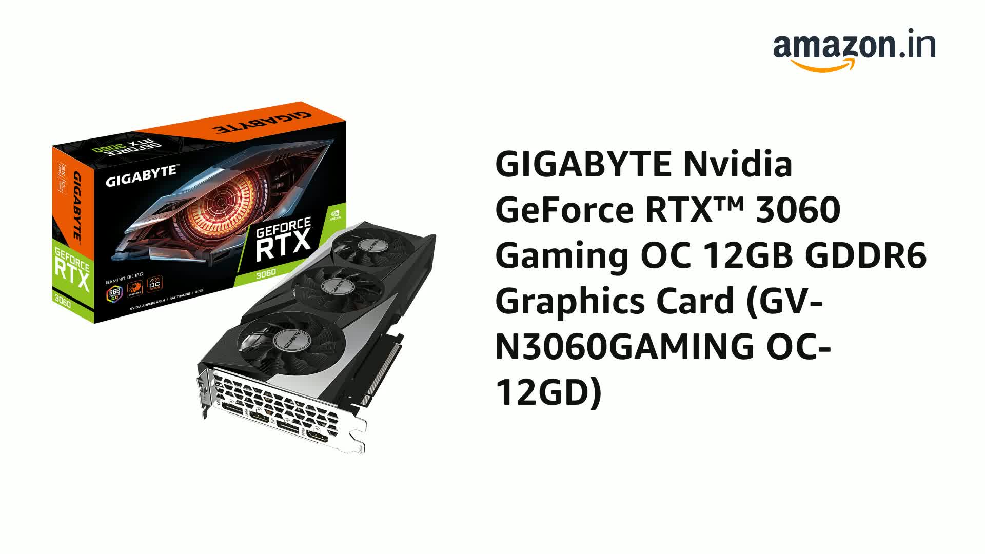 Amazon.in: Buy GIGABYTE Nvidia GeForce RTX pci_e_x16 3060 Gaming