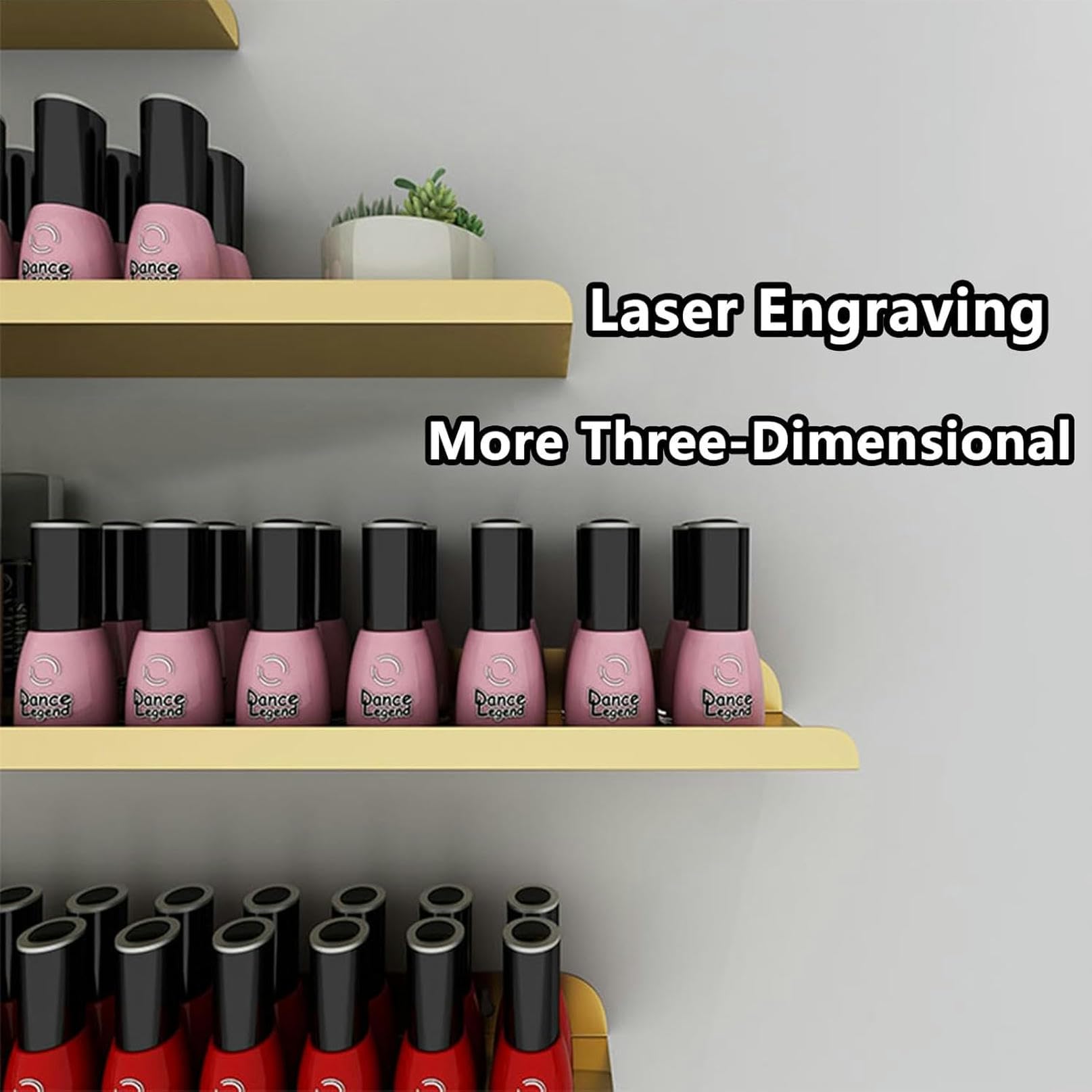 Amazon.co.jp: 壁掛け式ネイルポリッシュボトルディスプレイラック