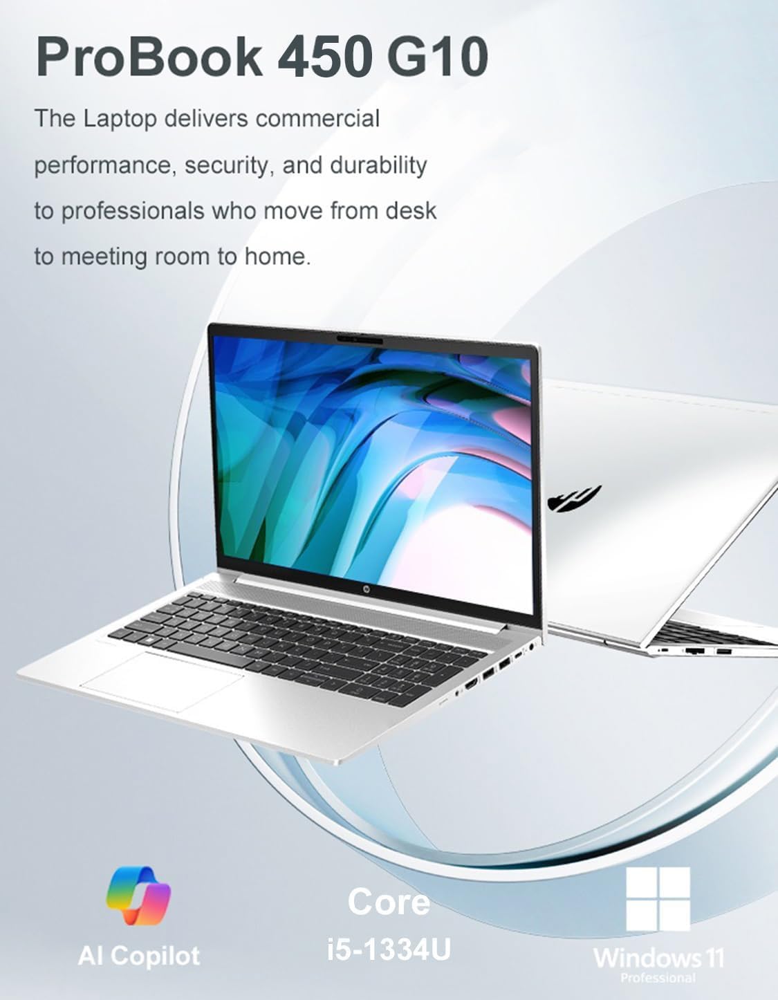 HP ProBook 450 G10 Business Laptop (15.6