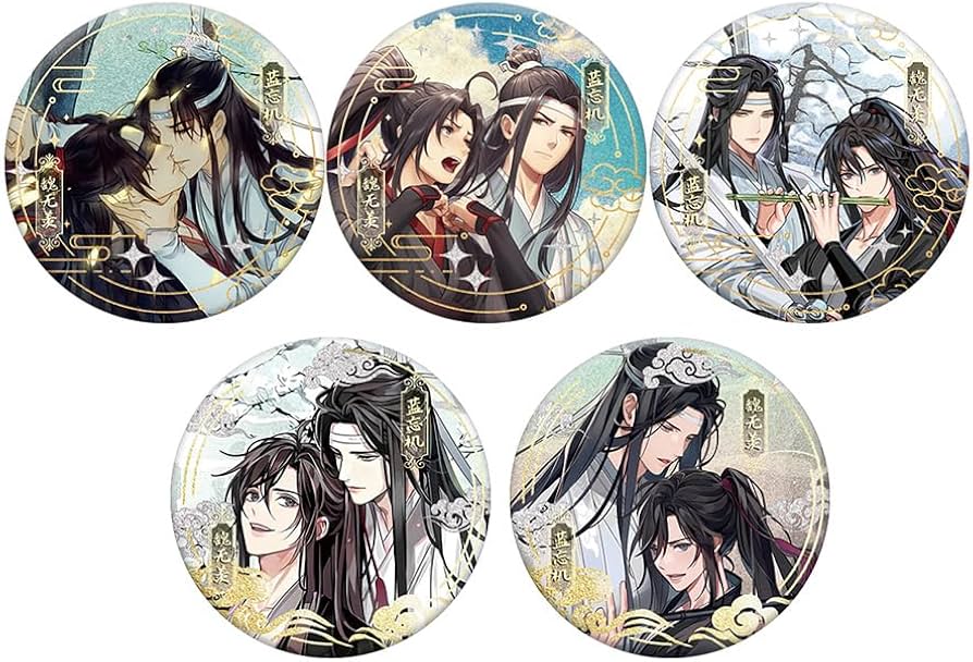 Amazon.co.jp: 魔道祖師 グッズ 魔道祖師 缶バッジ バッジセット 金属