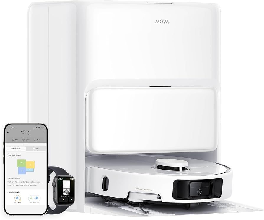 Amazon | MOVA P50 Ultra ロボット掃除機 全自動 伸縮可能なモップ