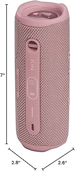 Amazon.com: JBL Flip 6, Pink - Waterproof, Portable & Durable
