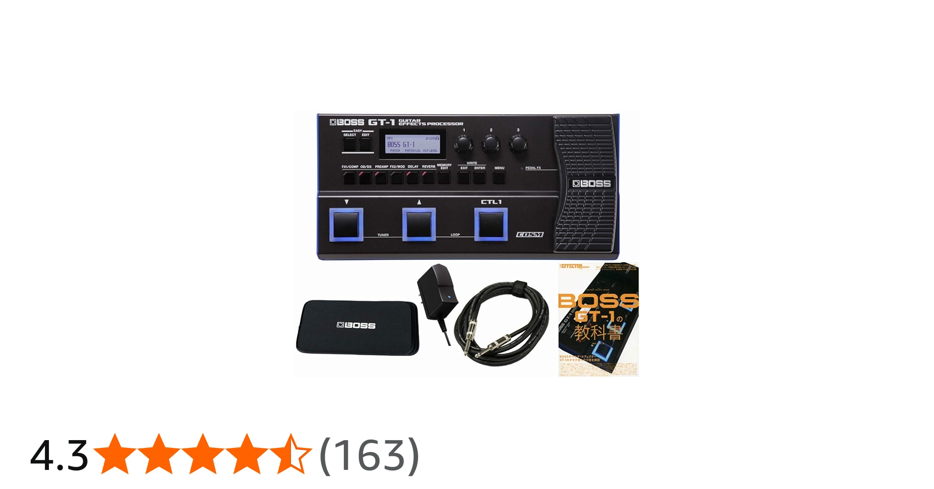 Amazon | BOSS GT-1 マルチエフェクター 純正アダプター GT-1 教科書