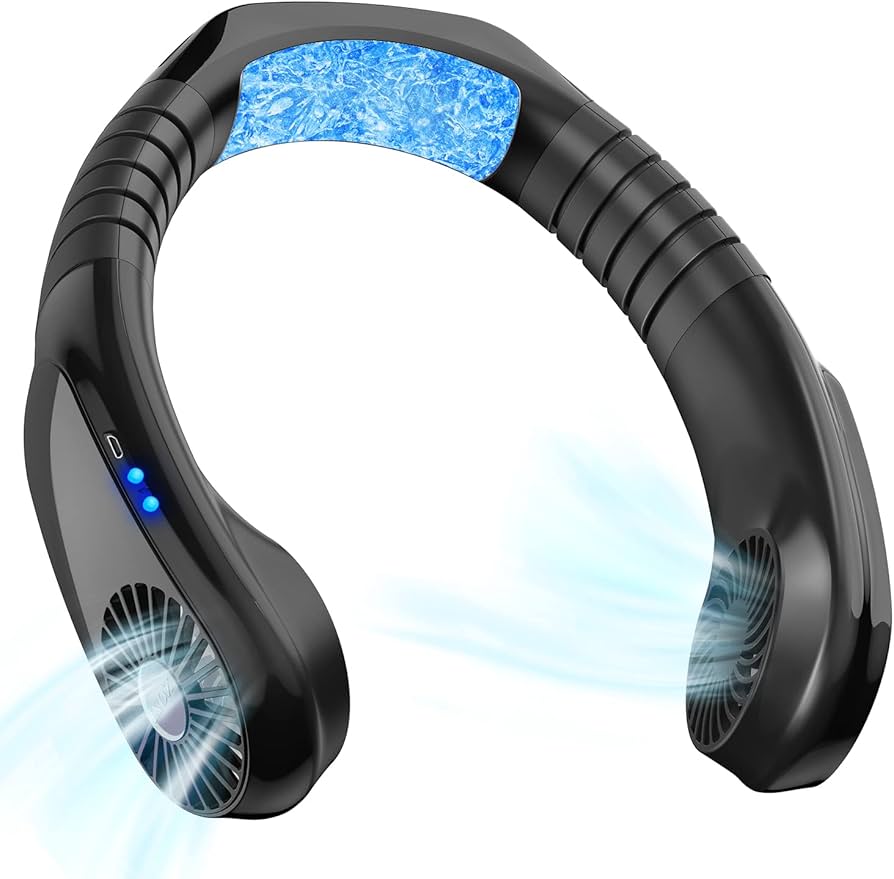 Amazon | 【ネッククーラー 冷却プレート付き】 首掛け扇風機 ネック