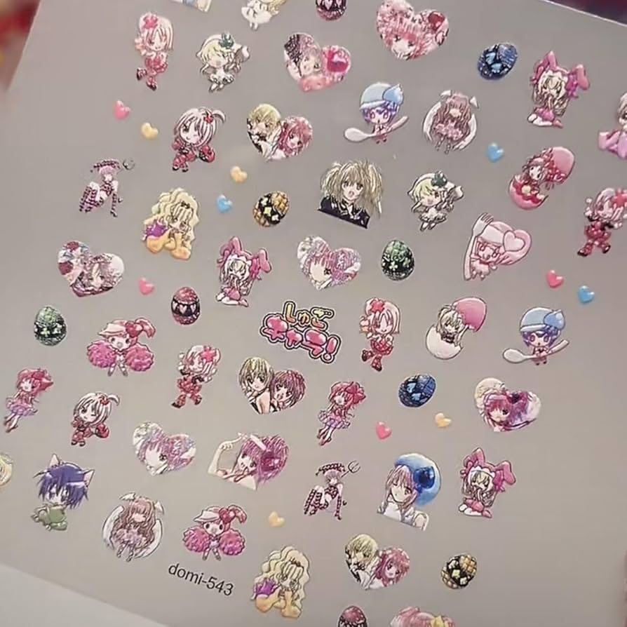 Amazon.co.jp: しゅごキャラ ネイルシール 3D 浮き彫り ネイルセット 2