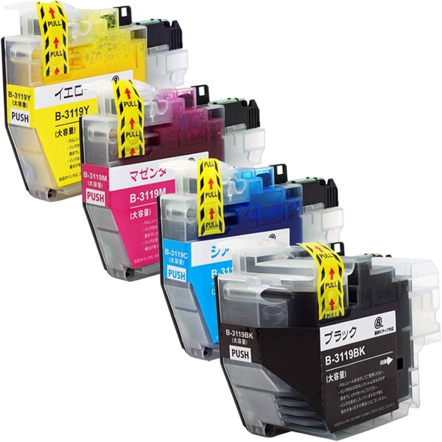 Amazon.co.jp: brother ブラザー LC3119-4PK (BK/C/M/Y)【4色パック(大