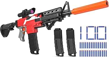 Amazon.co.jp: ナーフガン用おもちゃ銃 自動機関銃、セレクト ファイア