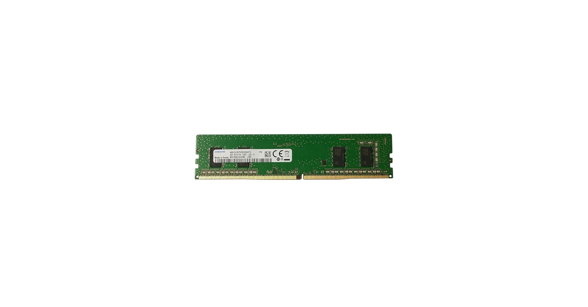 SAMSUNG 4GB DDR4 PC4-19200, 2400MHZ, 288 PIN DIMM, 1.2V, CL 17