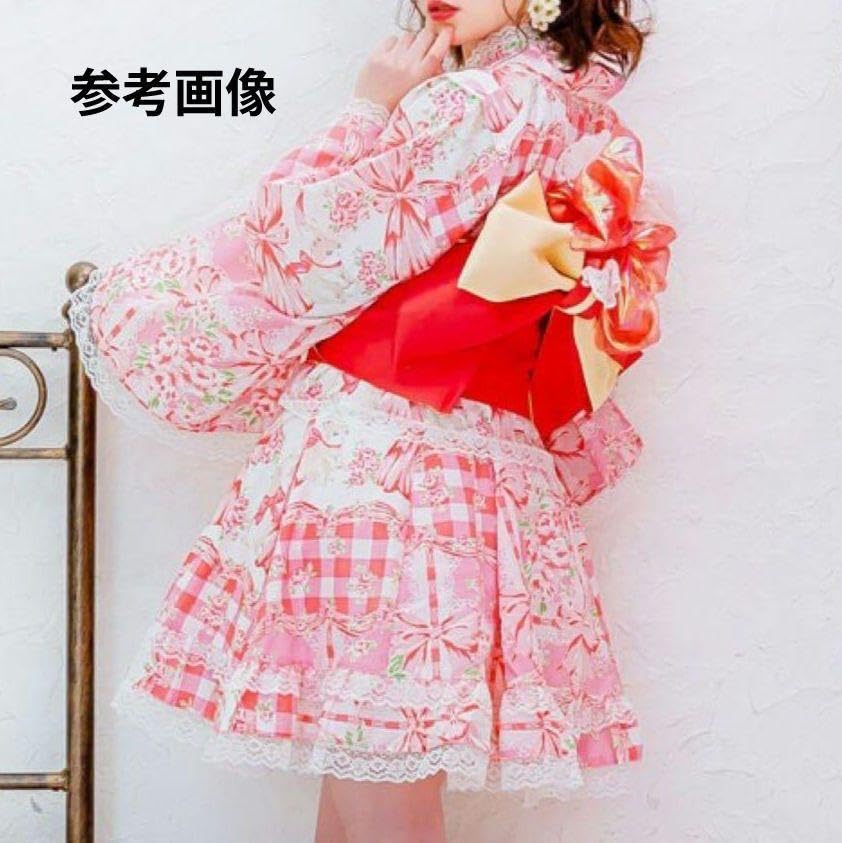 Amazon.co.jp: 浴衣ドレス 帯 160 地雷系 量産型 y2k 平成 姫系 ギャル