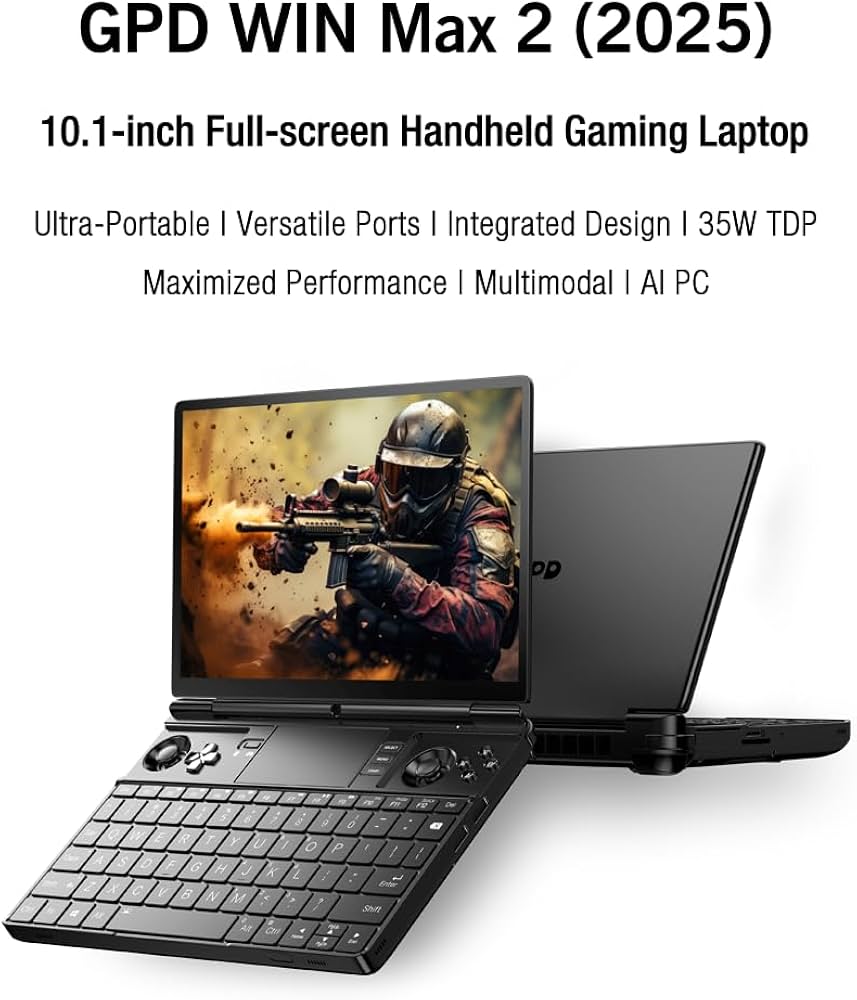 GPD Win Max 2 Handheld Game Console Mini Laptop Gamepad UMPC 10.1