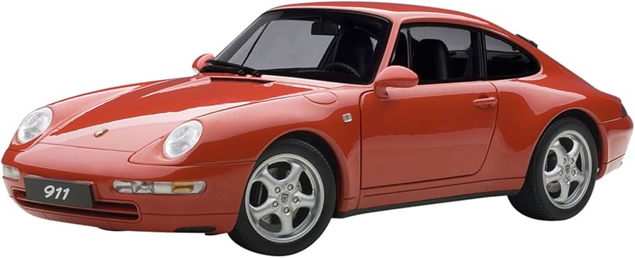 Amazon | AUTOart 1/18 ポルシェ 911 (993)カレラ 1995 (レッド) 完成