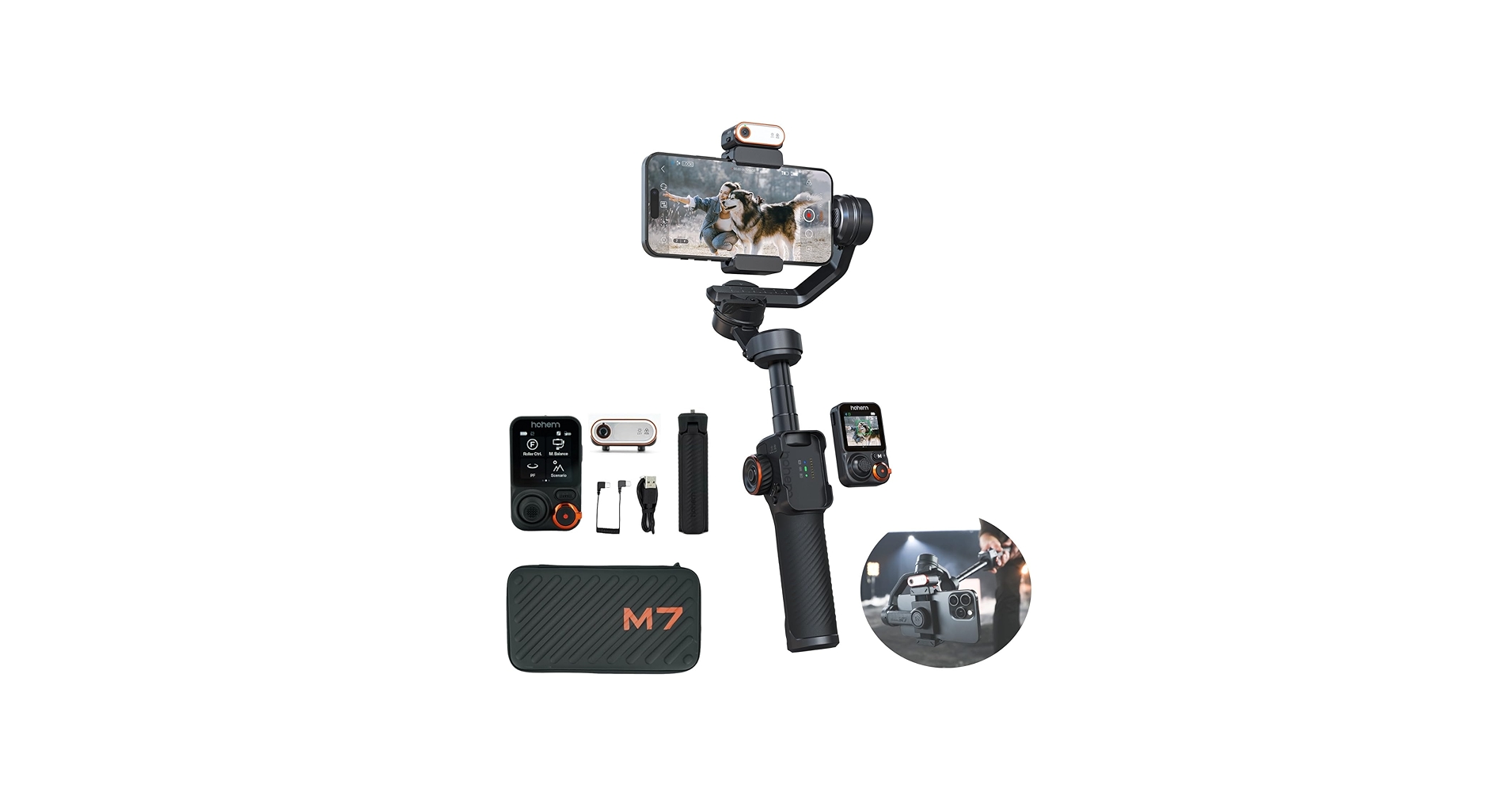 Amazon.com: Hohem iSteady M7 Gimbal Stabilizer for Smartphone, 3