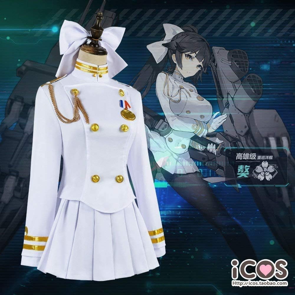 Amazon.co.jp: コスプレ衣装 アズールレーン Azur Lane 愛宕 +髪飾り+