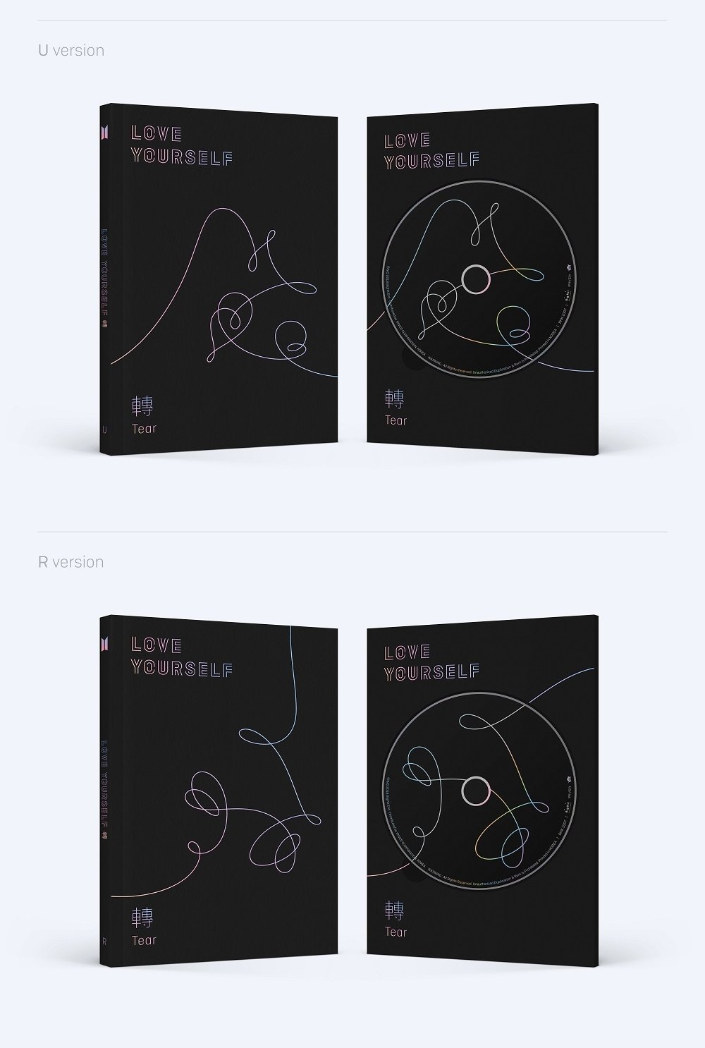 Amazon.com: BTS-[Love Yourself 轉'Tear'] 3rd Album Random Ver CD+