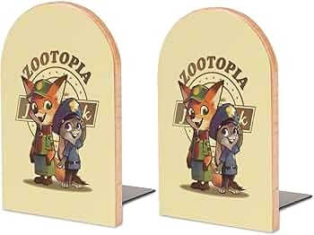 Amazon.co.jp: ズートピア ジュディ ニック ブックエンド 本立て