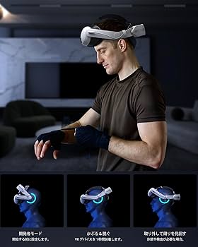 Amazon.co.jp: Aubika 急速充電ヘッドストラップ 対応 Meta Quest 3