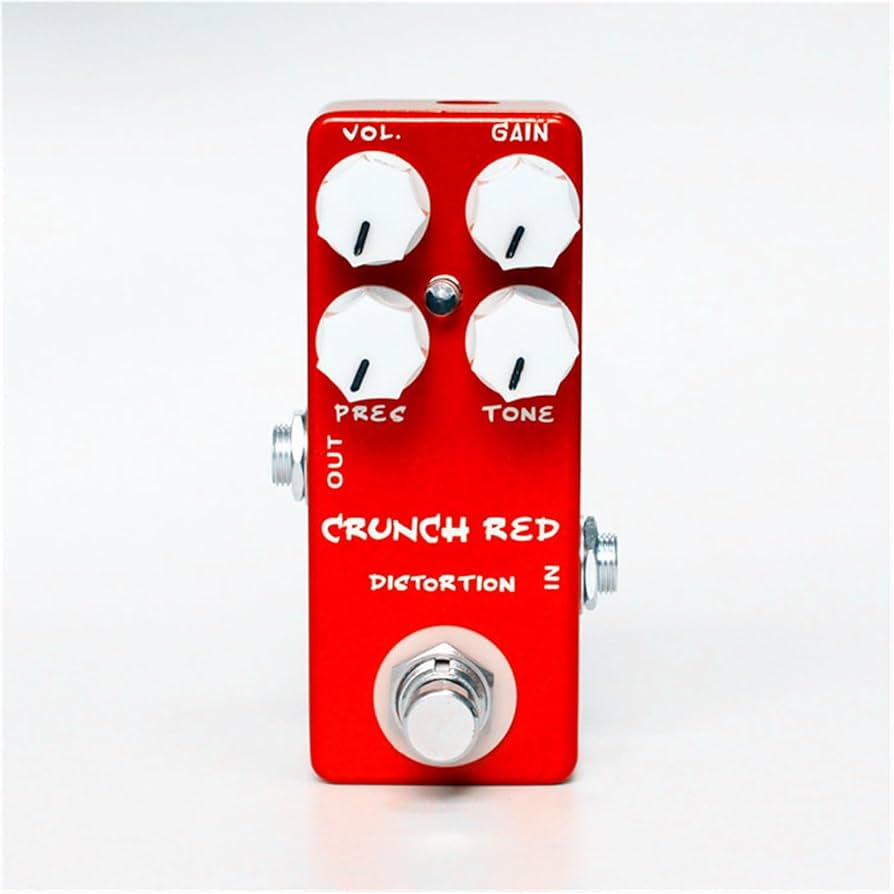 Amazon.co.jp: レッドディストーションギターエフェクトペダルクランチ