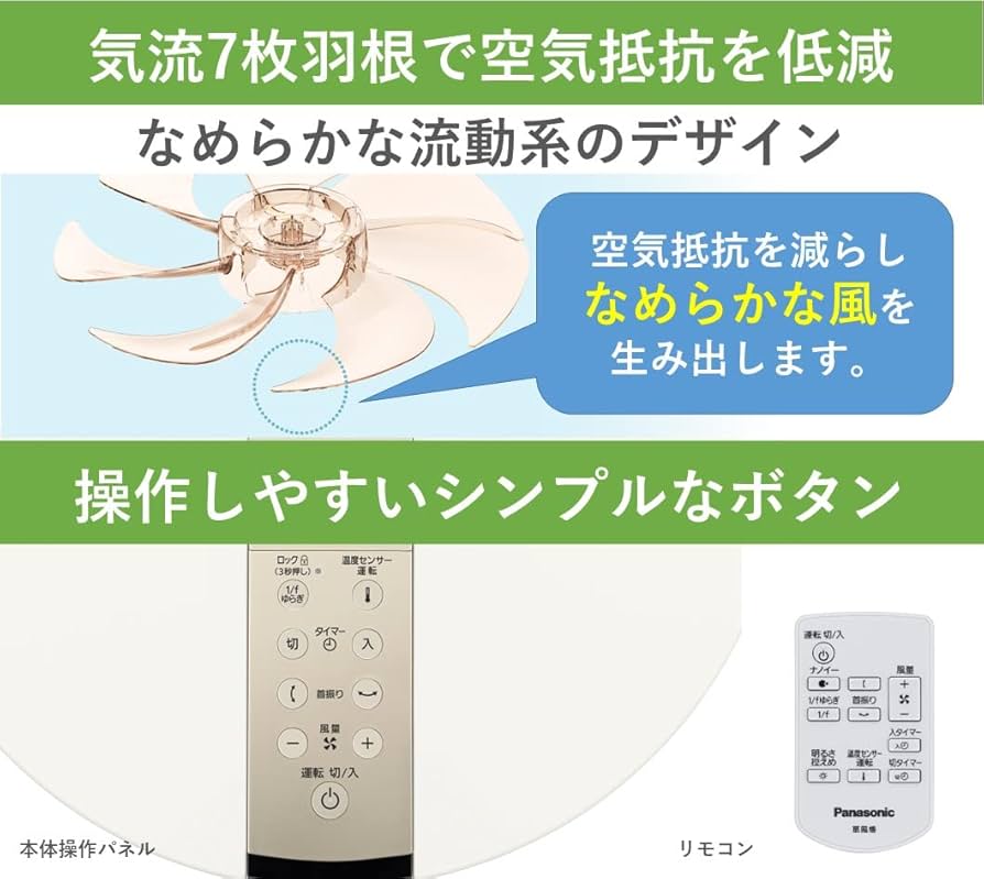 Amazon | 【2023年発売】パナソニック 扇風機 リビング 風量8段階切替