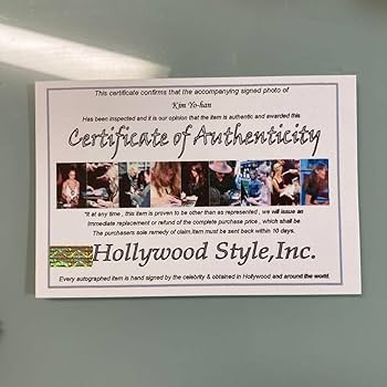 Amazon.co.jp: セール中…キムヨハン直筆サイン入り2Lサイズ写真…Kim Yo