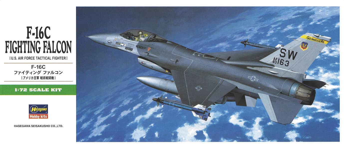 Amazon.com: Hasegawa 1:72 Scale F-16C Fighting Falcon Model Kit