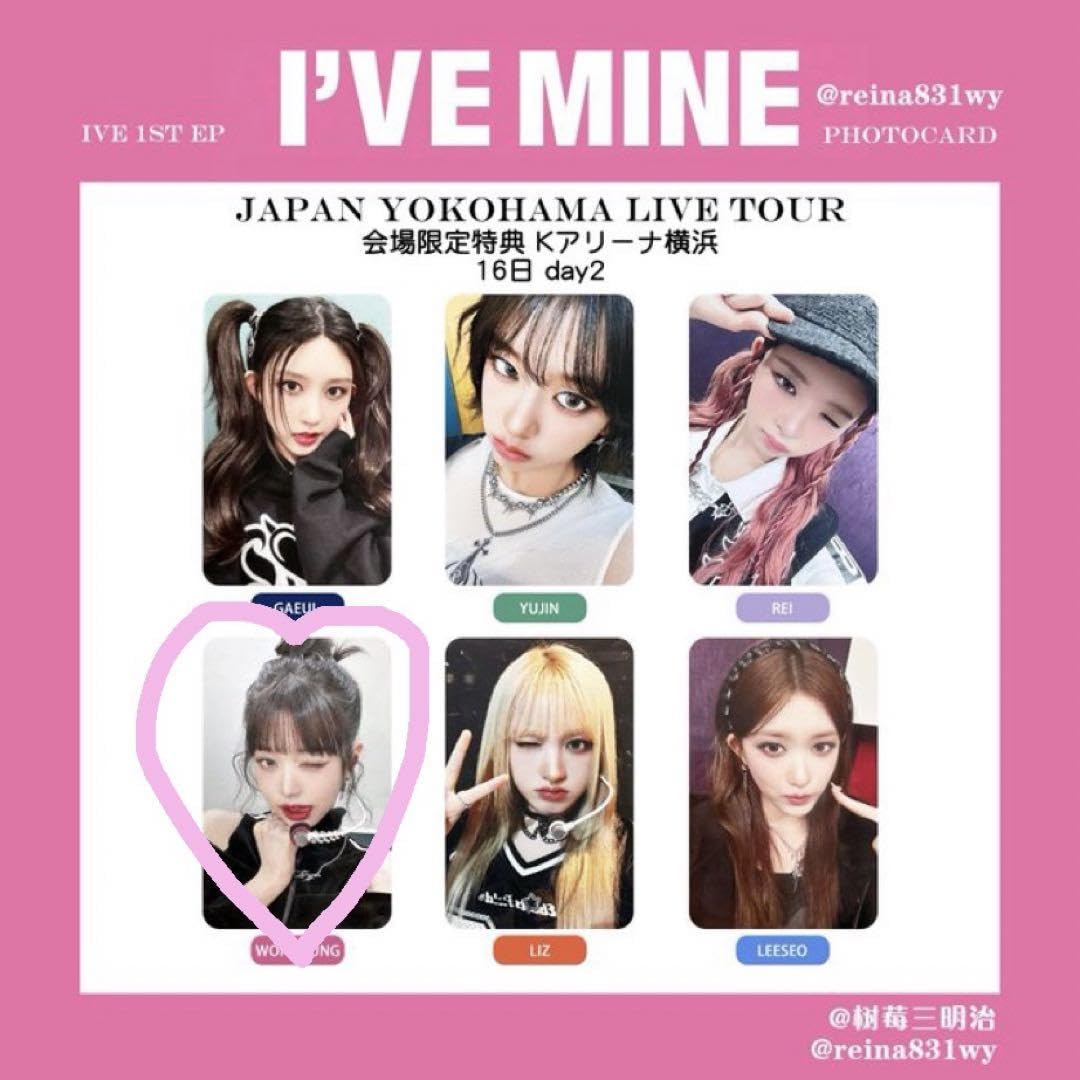 Amazon.co.jp: IVE MINE ウォニョン 会場限定トレカ : おもちゃ