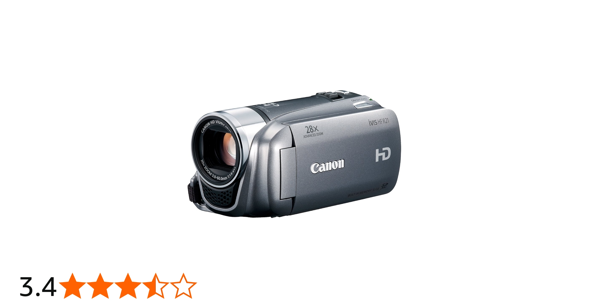 Amazon | Canon デジタルビデオカメラ iVIS HF R21 シルバー