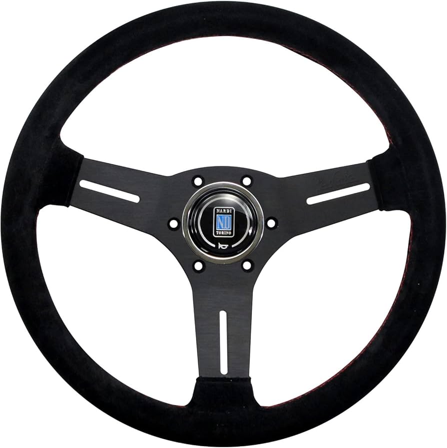 Amazon | Nardi ステアリングホイール - 競技用 - ブラックスエード