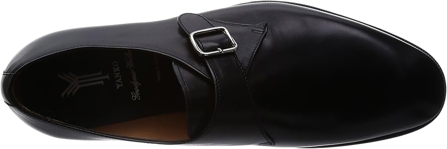 Amazon | [ヤンコ] シングルモンクストラップ 14708 メンズ ブラック