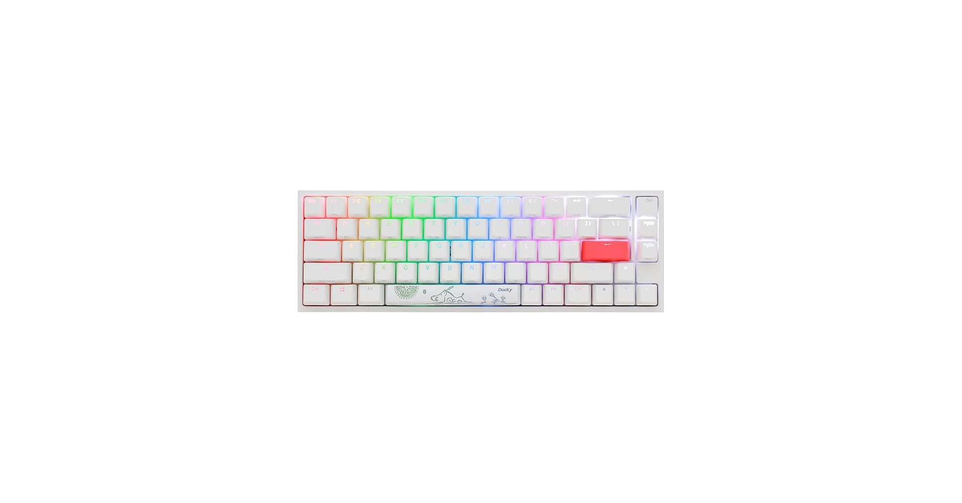 Amazon.com: Ducky One 2 SF RGB Pure White RGB LED 65% Double Shot