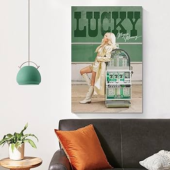 Amazon.co.jp: Megan Moroney ラッキーキャンバスポスター 寝室 装飾