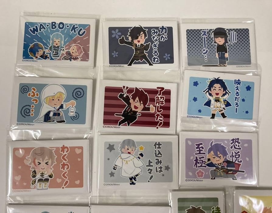 Amazon | 刀剣乱舞 わくわく本丸スタンプ スクエア缶バッジ セット