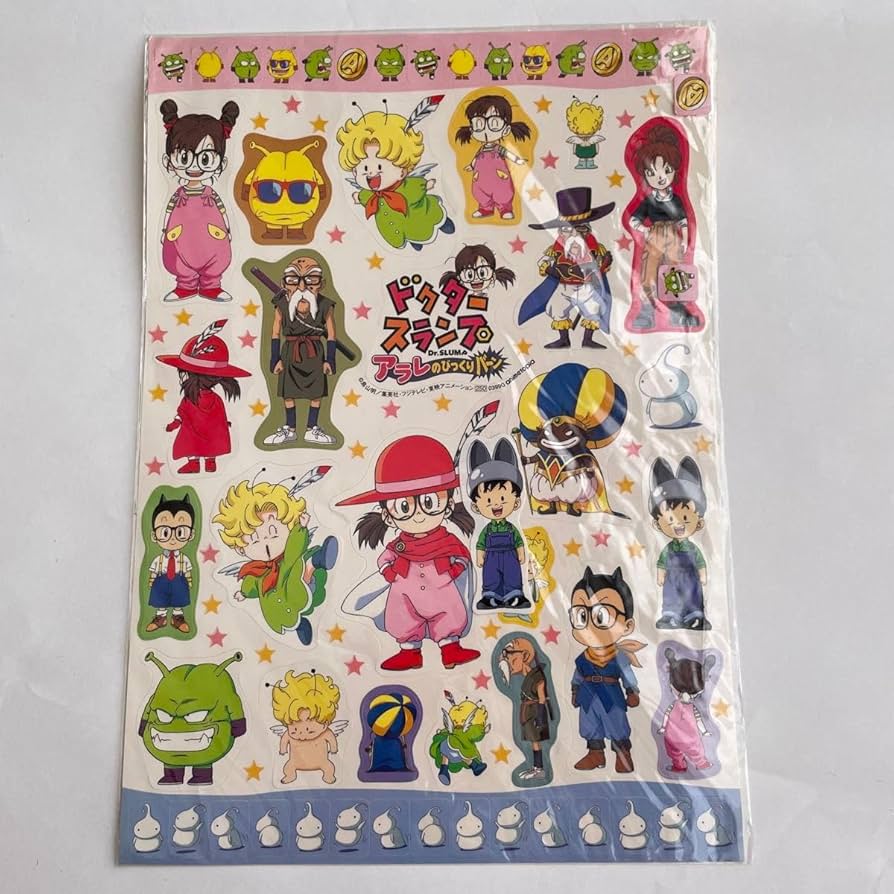 Dr.スランプ]シールコレクション アマダ,1998年 2束セット 当時モノ Dr