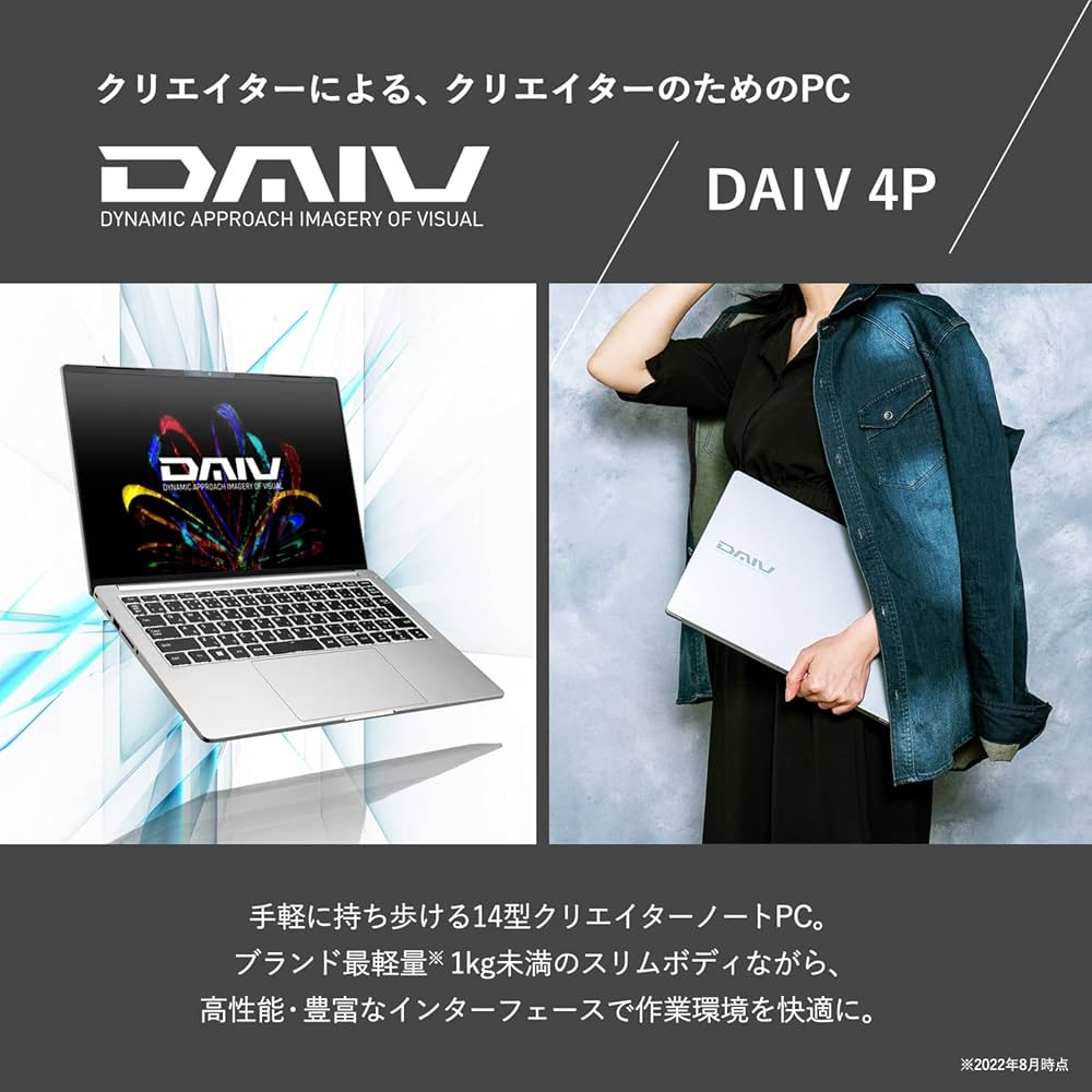 Amazon.co.jp: mouse クリエイター 14インチ ノートパソコン DAIV 4P