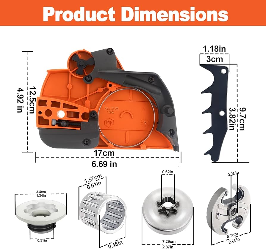 Amazon.com: 544097902 Chainsaw Brake Clutch Cover Assembly, Clutch