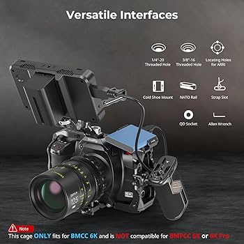 Amazon.com : SmallRig Camera Cage Basic Kit for Blackmagic Design