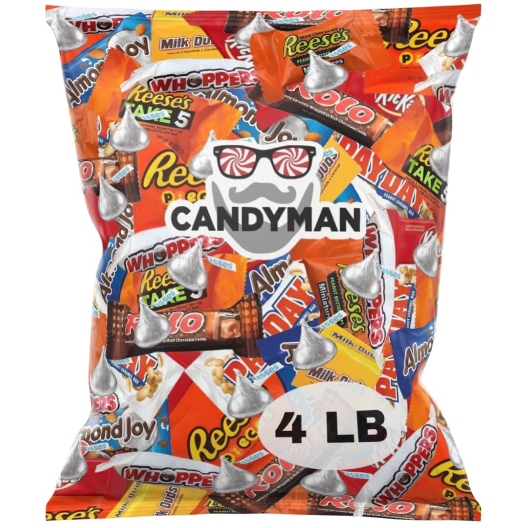 Amazon.com : CANDYMAN 4 Pound Assorted Chocolate Candy Variety