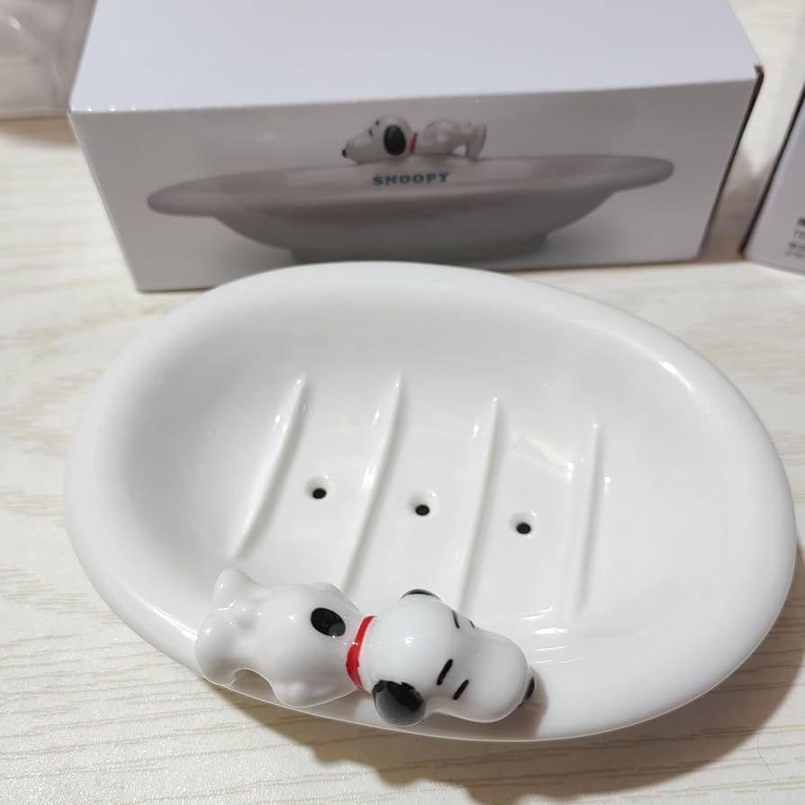 Amazon｜スヌーピー セラミックソープディッシュ ソープディッシュ
